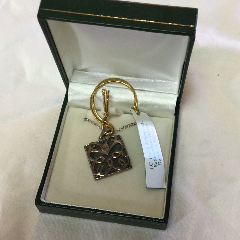 Necklace with Marble Pendant
