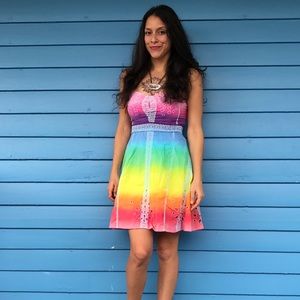 Strapless Rainbow dress