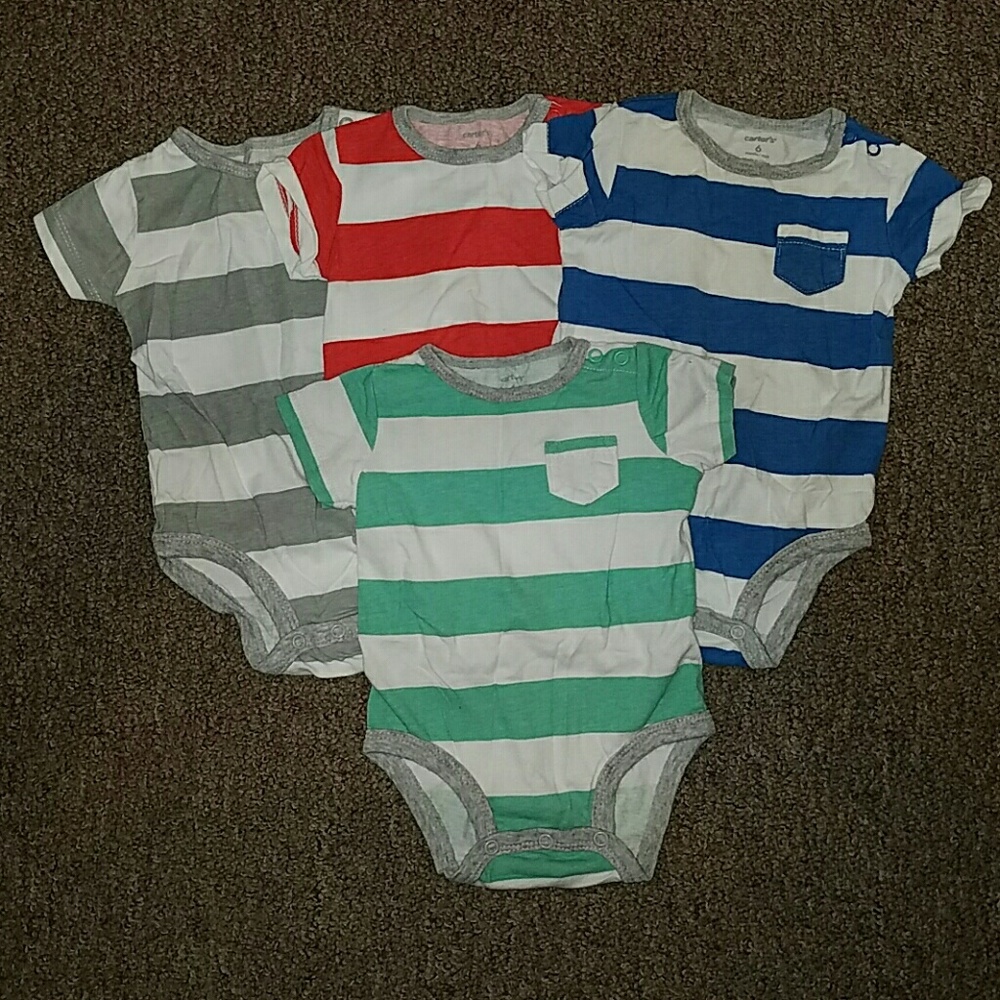 4 Carter's 6 month onesies