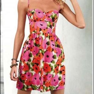 Victoria's Secret floral bustier corset dress