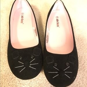 Adorable black mouse flats!