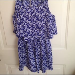 Small Forever 21 Blue Patterned Romper
