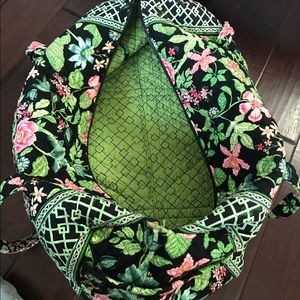 Vera Bradley Green Flora Duffel Bag