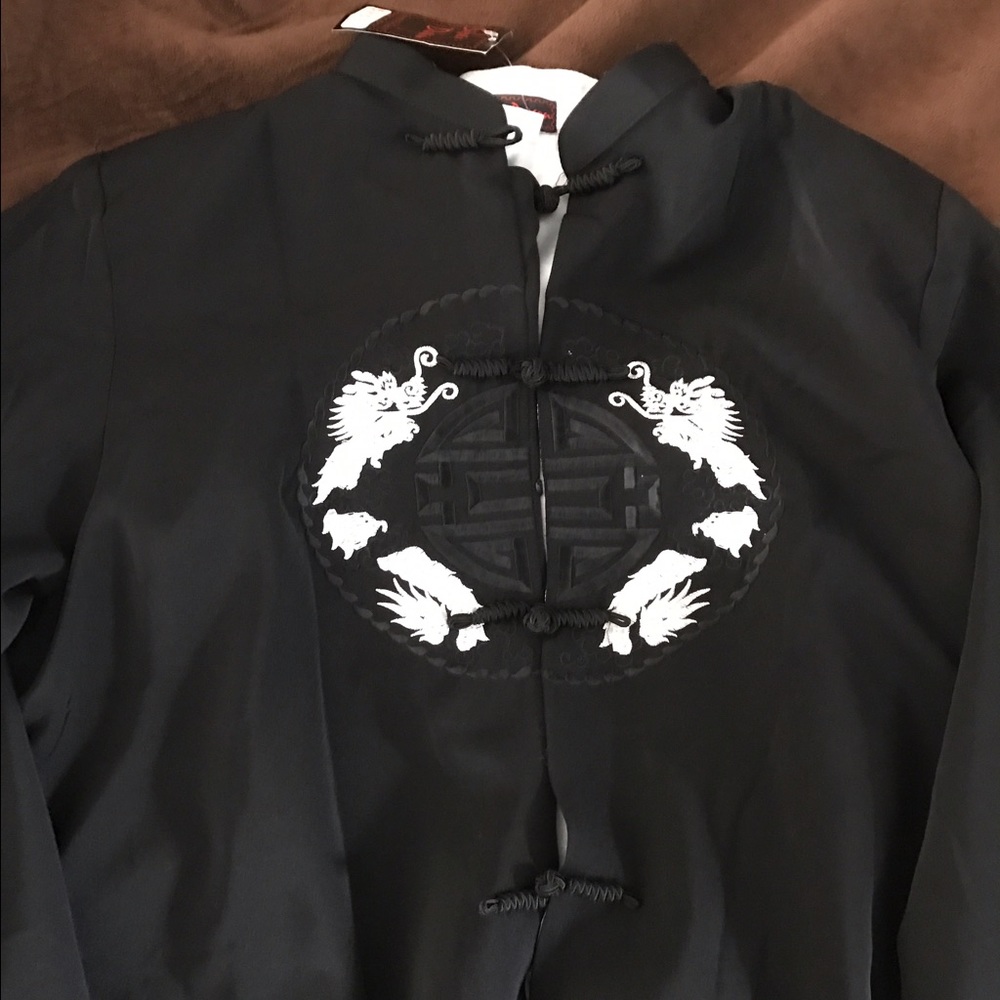 Silver dragon silk male tang chinese style men's