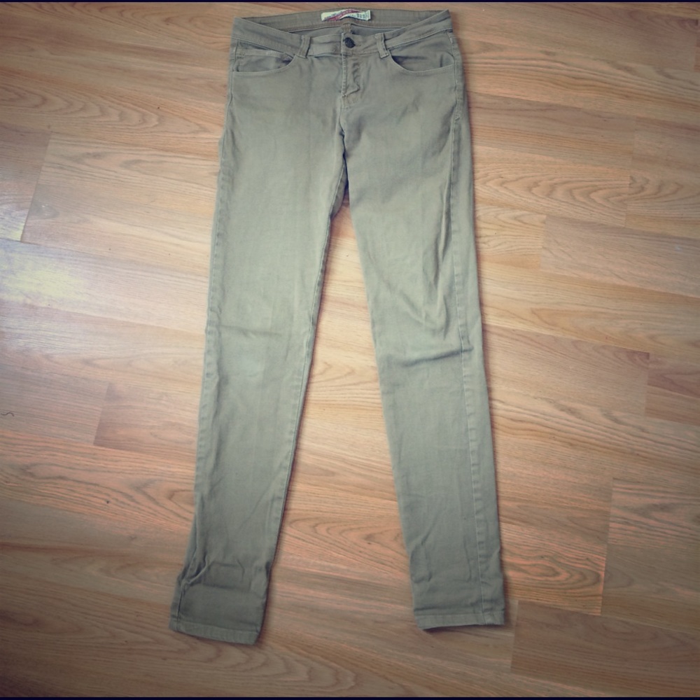 ZARA Core Denim Sz. 6/38 Dark Khaki Jeans