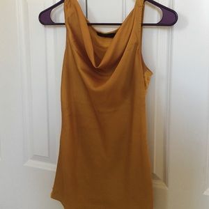 ❤️👚Gold Cowl neck Blouse XS
