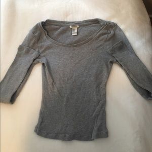 Grey thin ribbed Sweater