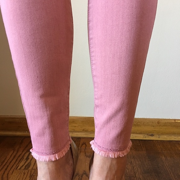 Rose mid-rise Frayed Hem Skinnies - Picture 4 of 4