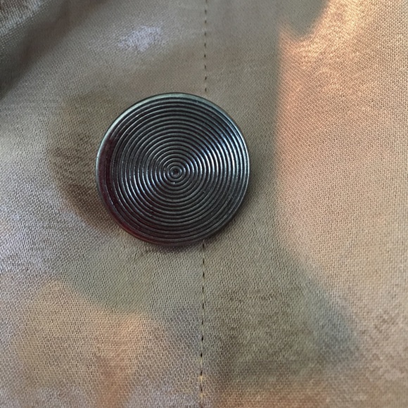 Chico's Size 2 Metallic Gold Jacket - Picture 3 of 3