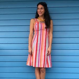 💜HP💜Vintage Lavender and rainbow stripe dress