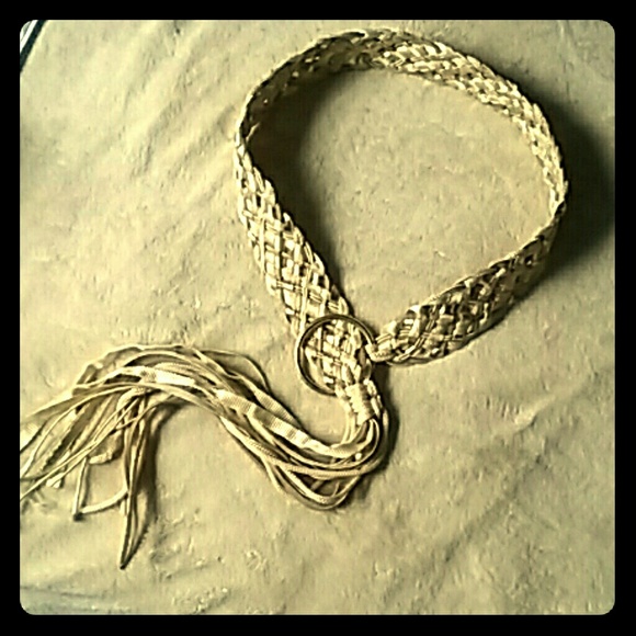 Golden Braided Belt - Picture 2 of 6