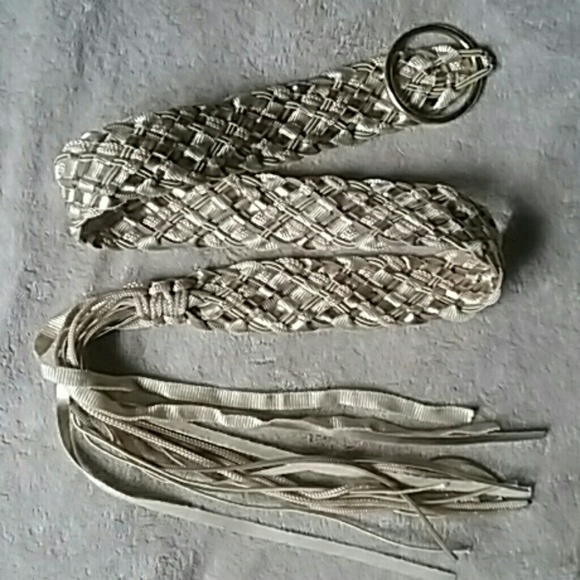 Golden Braided Belt - Picture 1 of 6