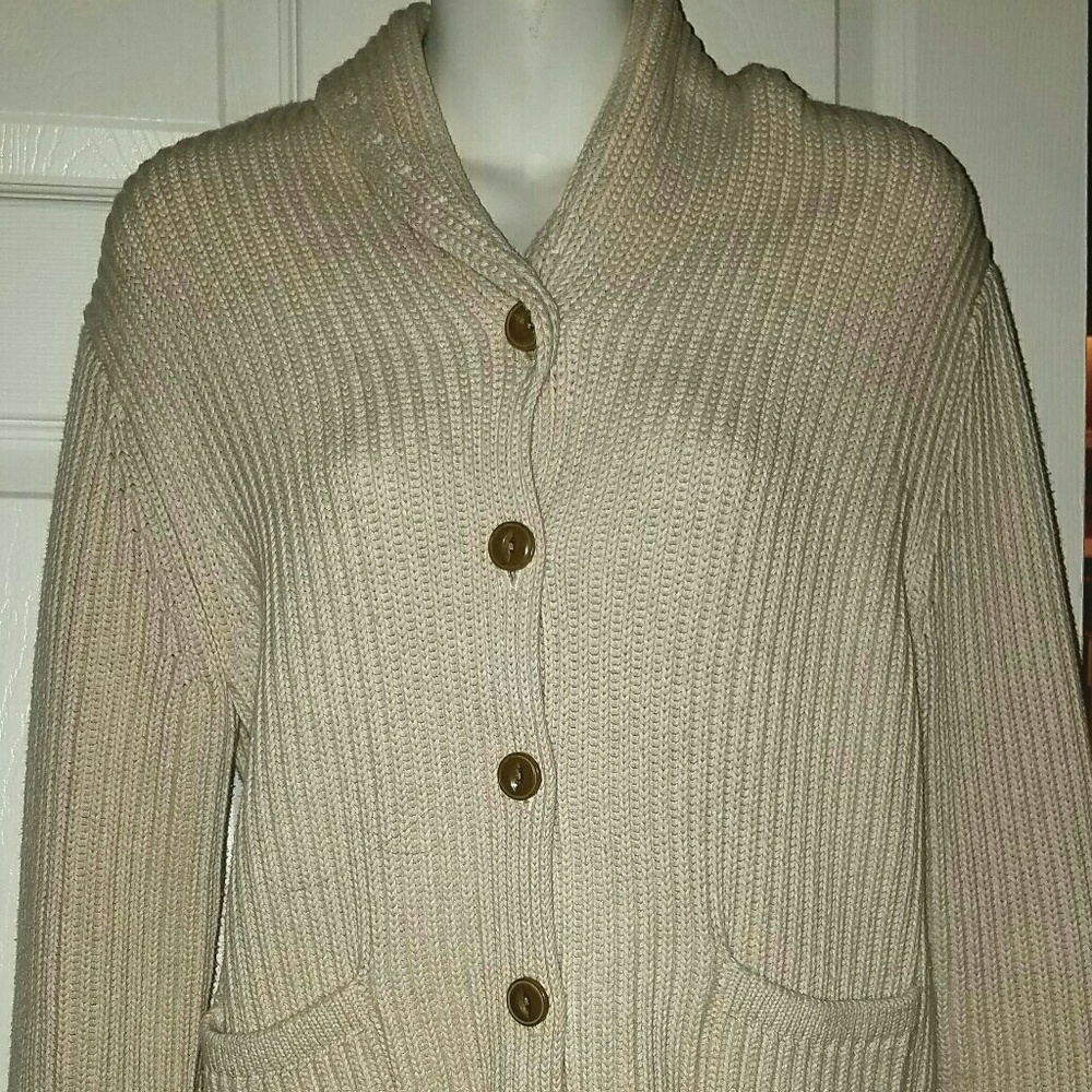 Ladies light cream GAP thick sweater size M
