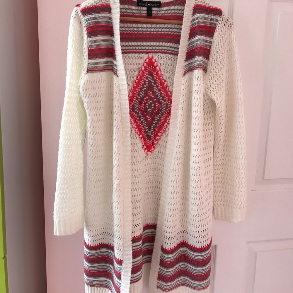 Women tribal print cardigan