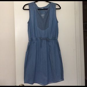 Kensie Striped Chambray Dress
