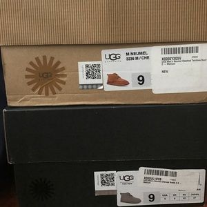 Men's Uggs boots Size 9 Chestnut or Charcoal
