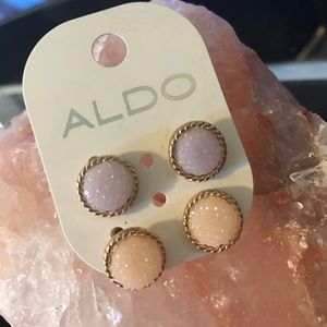 Aldo stud crystal earrings