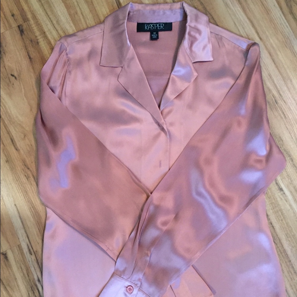🎉🎉 Kasper Silky Blush Blouse M
