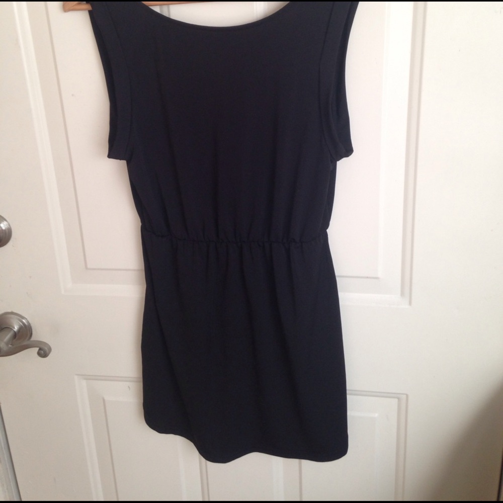 Black Divided Mini Dress