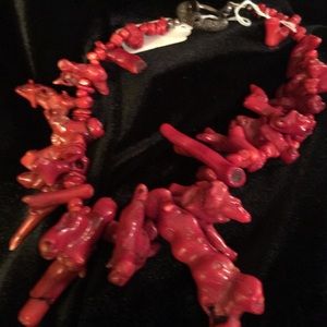 Red Branch Coral Necklace
