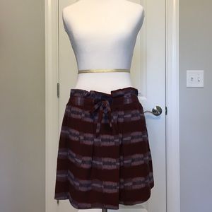 See by Chloe Patterned Silk Skirt