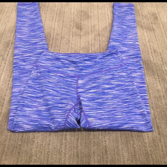 Blue, purple, and white leggings - Picture 3 of 3