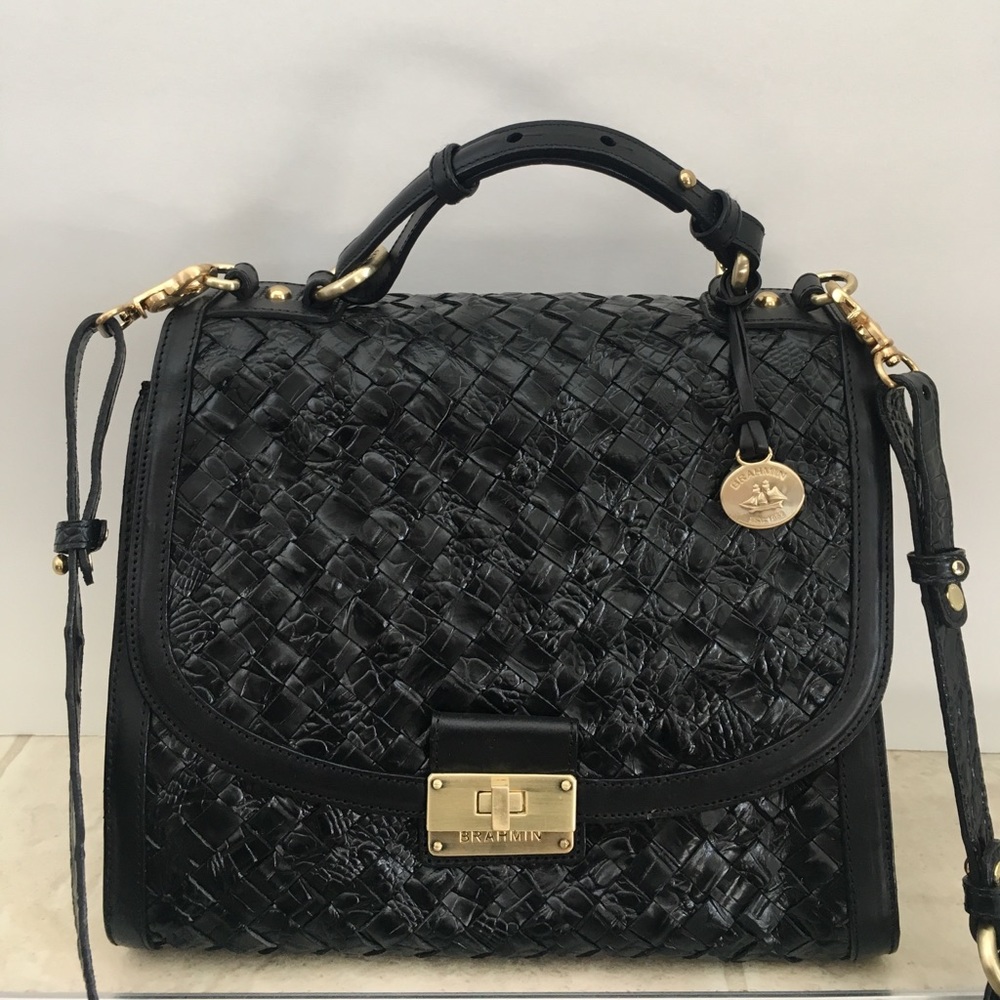 Brahmin Phoebe Woven Satchel