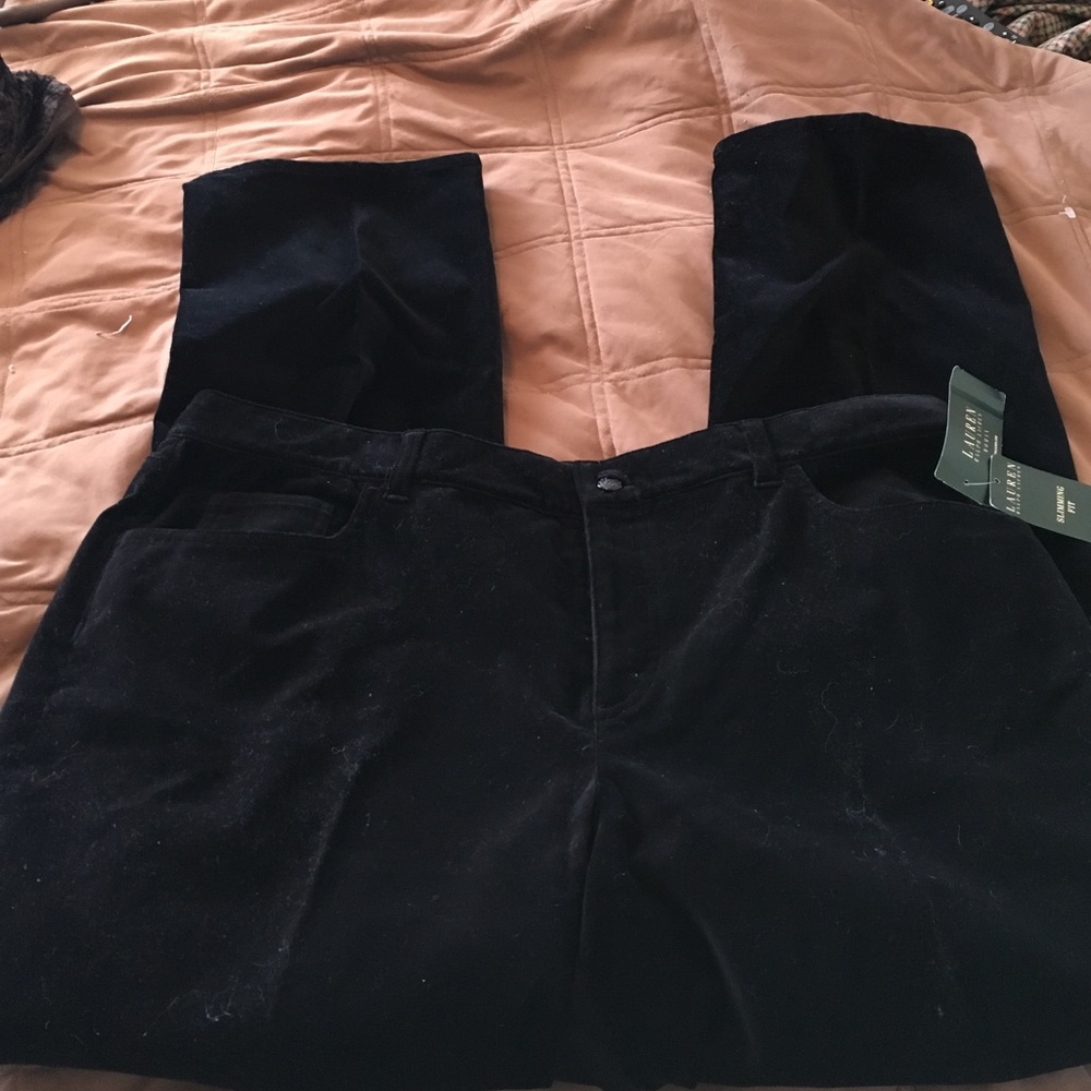 Ralph Lauren Slimming Fit Velour Pant