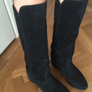 Isabel Marant suede boots w hidden heel