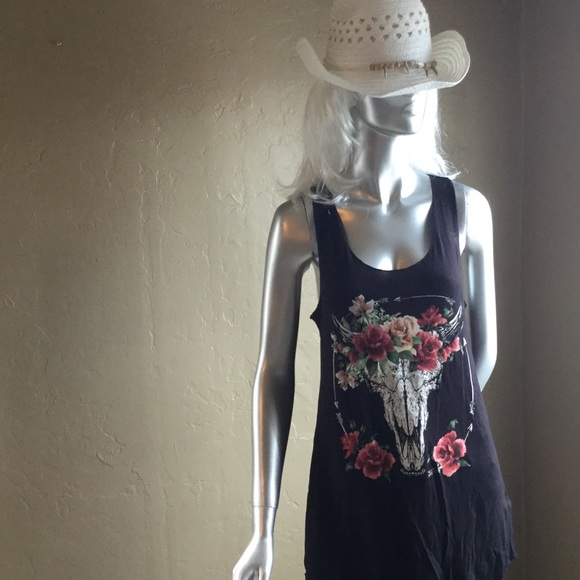 Floral Skull Tank - Picture 3 of 3