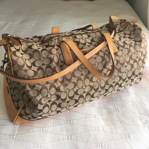 Coach Signature Duffel Weekender Bag