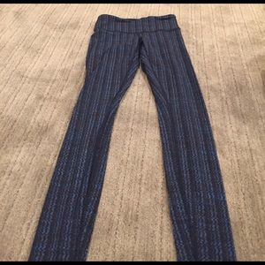 Blue, black, and gray wunder unders, leggings