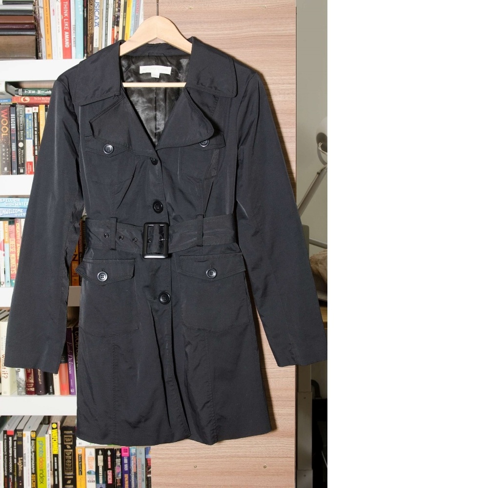NY & Co Trench Coat Black Medium