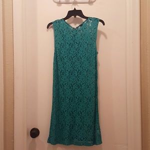 Turquoise Lace Dress