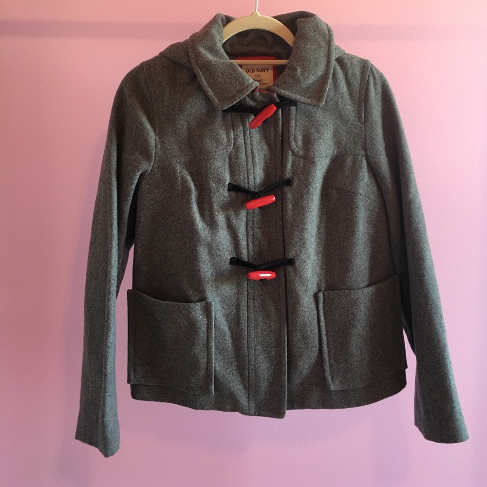 Old Navy Jacket, wool blend, size small, with hood