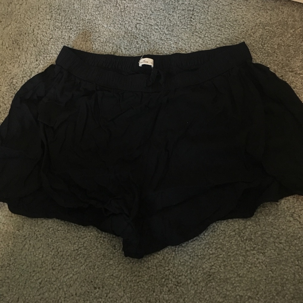 Black flowy shorts
