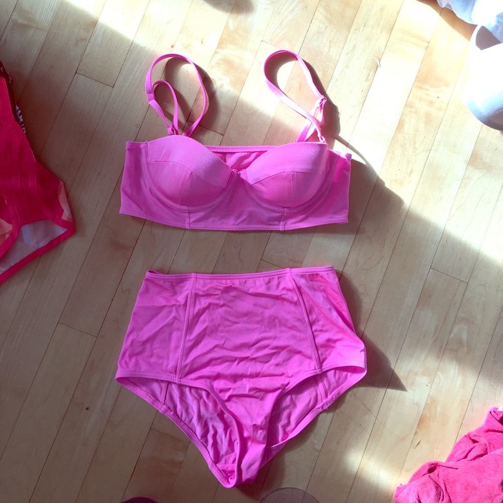 Topshop High Waist Bikini,  never worn.