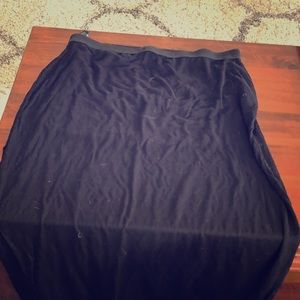 Black maxi skirt