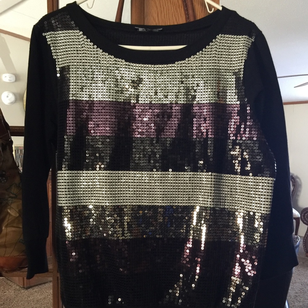 Pretty Sequined Top From Express - image 1