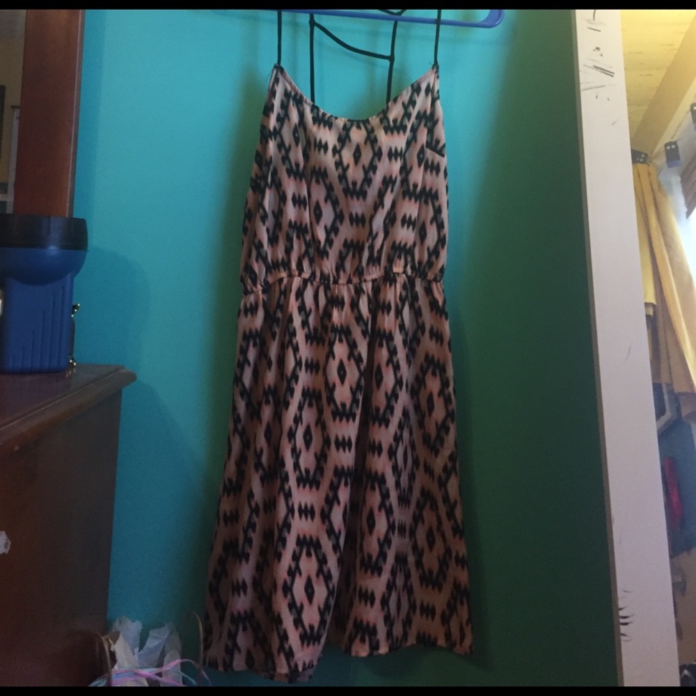 Colorfully patterned dress