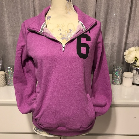 ❌SOLD❌PINK Victorias Secret Half Zip - Picture 2 of 5