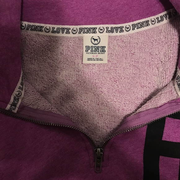 ❌SOLD❌PINK Victorias Secret Half Zip - Picture 4 of 5