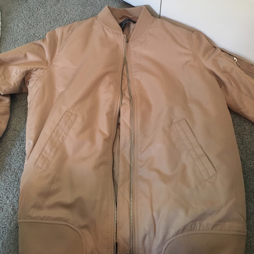 Tan bomber jacket