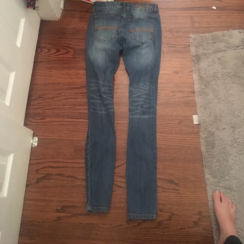 Distressed jeans