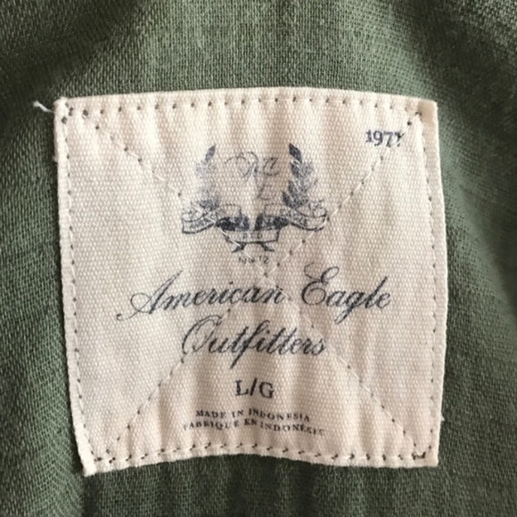 💕Host Pick💕American Eagle Green Army Jacket Larg - Picture 3 of 4