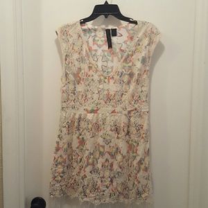 Multi-colored Lace Dress