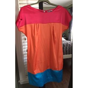 Lipsy London // color block dress // UK Sz 12