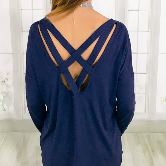 Soft & Sexy Navy Long Sleeve - Picture 3 of 6