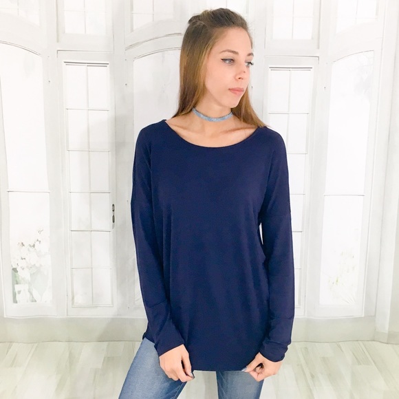 Soft & Sexy Navy Long Sleeve - Picture 4 of 6