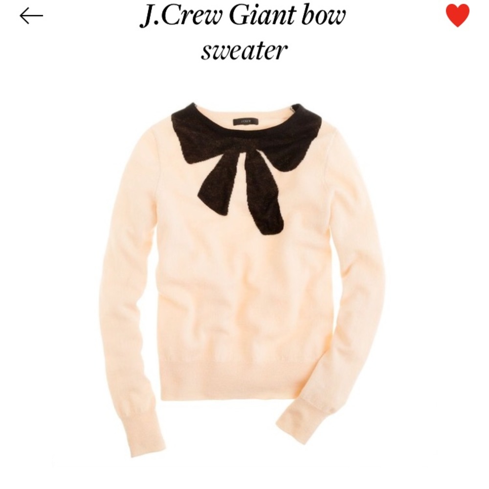 J.Crew Giant Bow Sweater